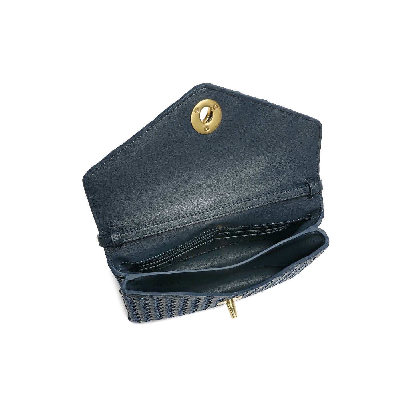 Intrecciato Leather Top Handle Crossbody Bag
