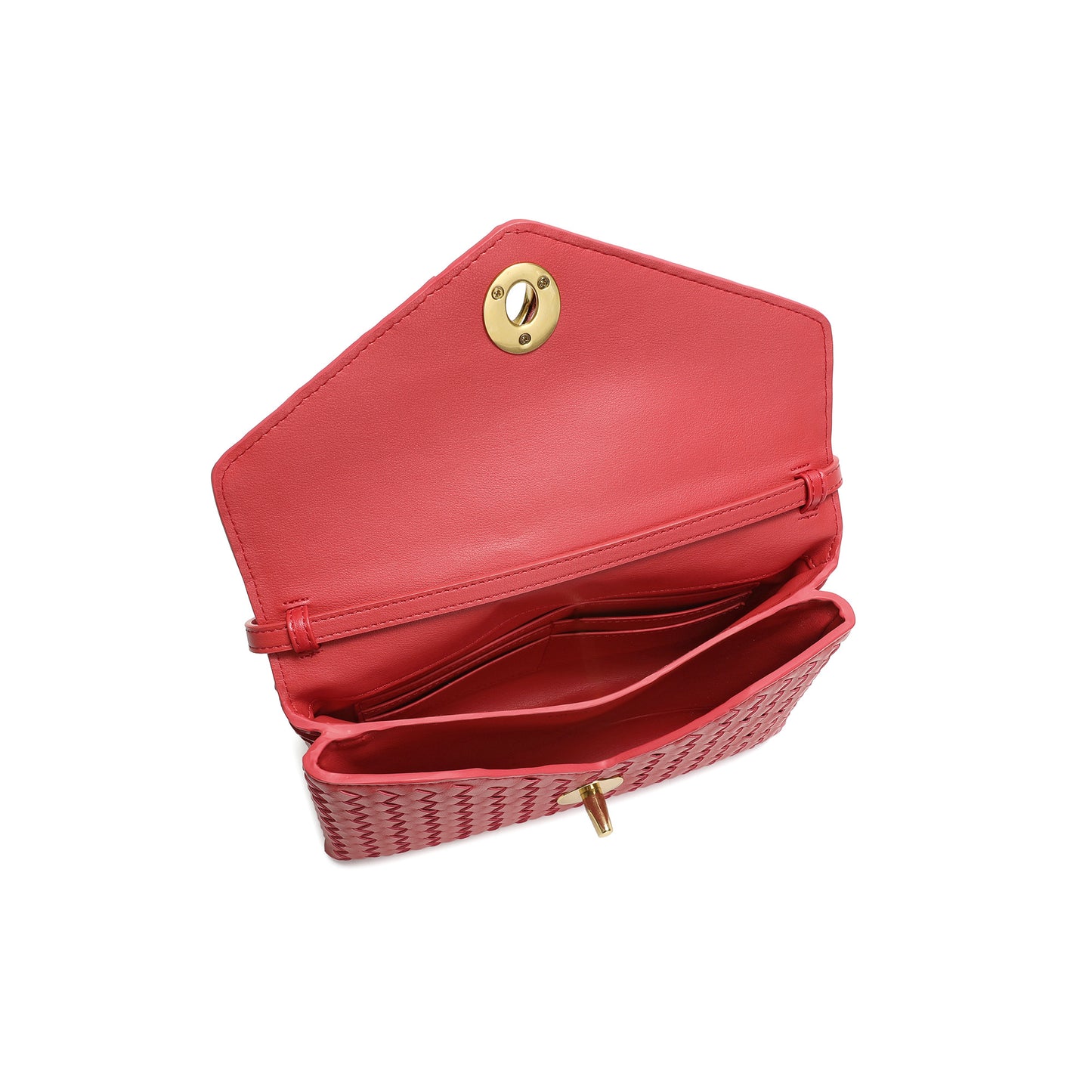 Intrecciato Leather Top Handle Crossbody Bag