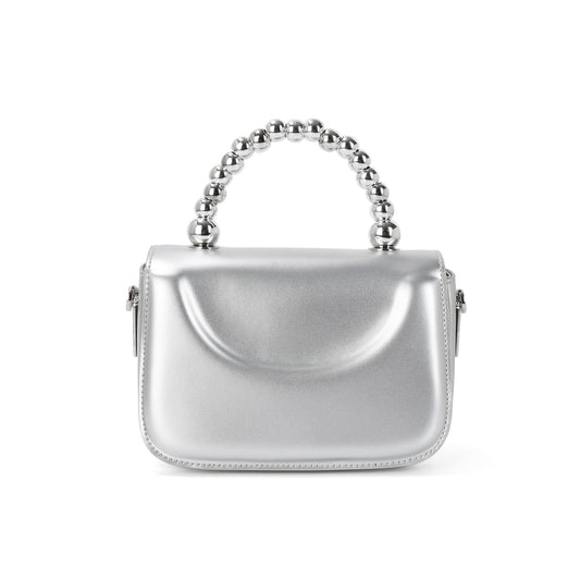 High Gloss Calf Leather Top-Handle Crossbody Bag