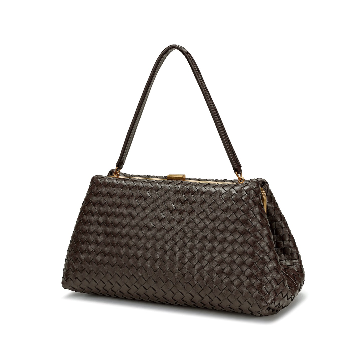 Hand-Woven Leather Frame Bag