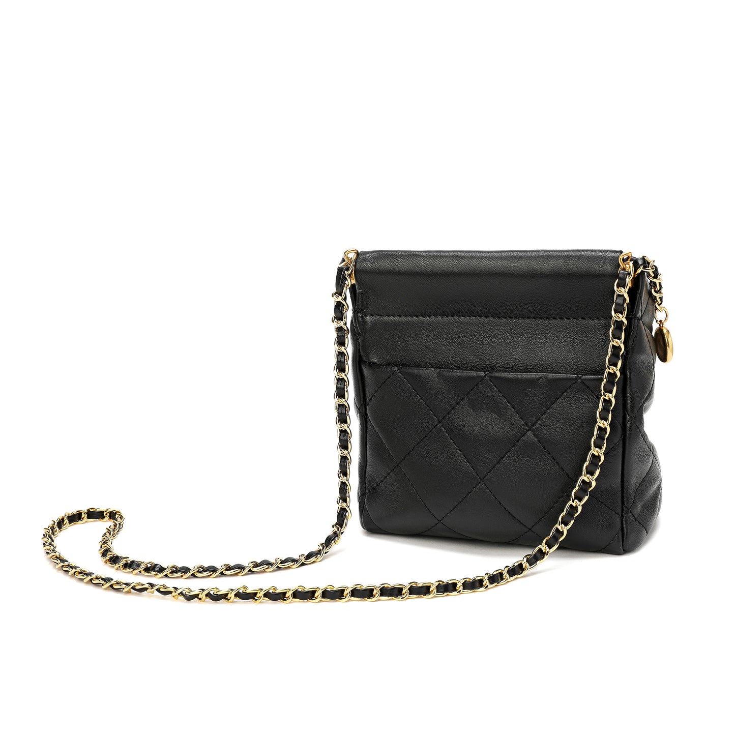 Tiffany & Fred Quilted Sheepskin Leather Crossbody