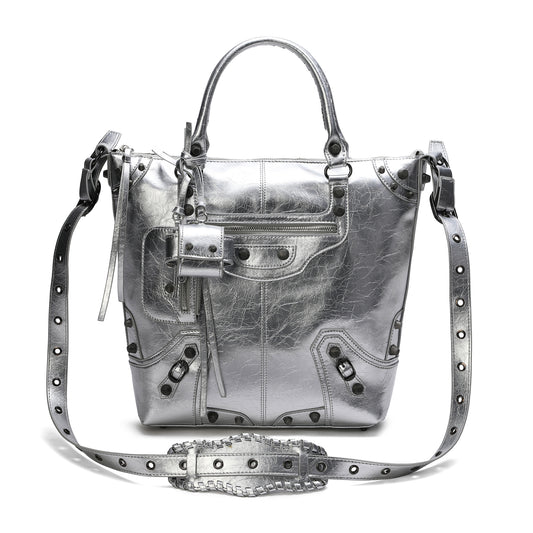 Tiffany & Fred Cracked Leather Tote Bag
