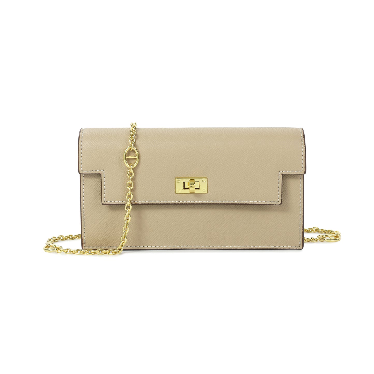 Elegant Leather Crossbody Wallet Clutch