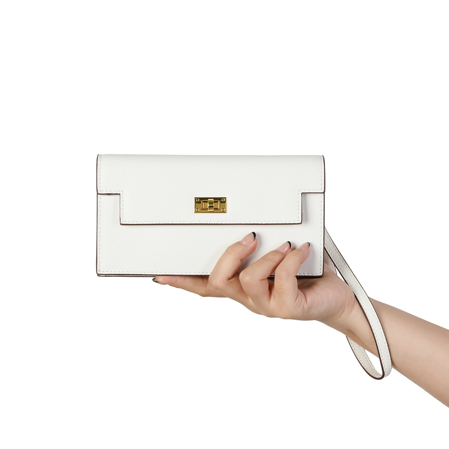 Elegant Leather Crossbody Wallet Clutch