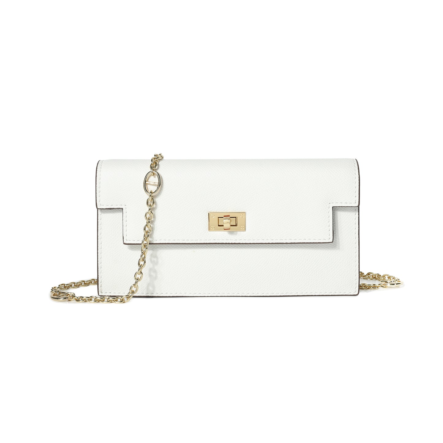 Elegant Leather Crossbody Wallet Clutch