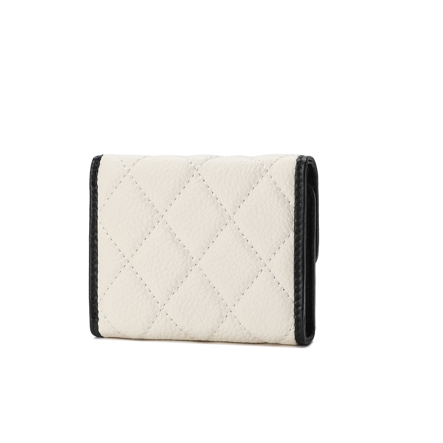 Tiffany & Fred Two Tone Full-Grain Quilted Wallet