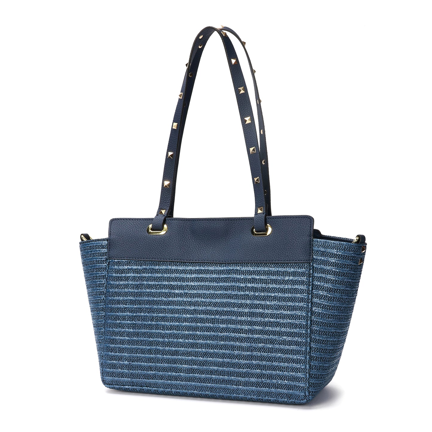 Raffia & Leather Tote