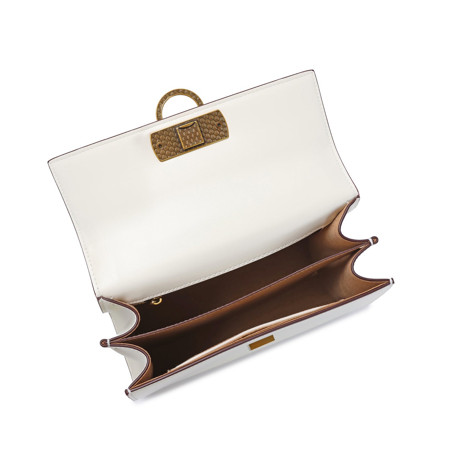 Elegant Structured Leather Top Handle Bag