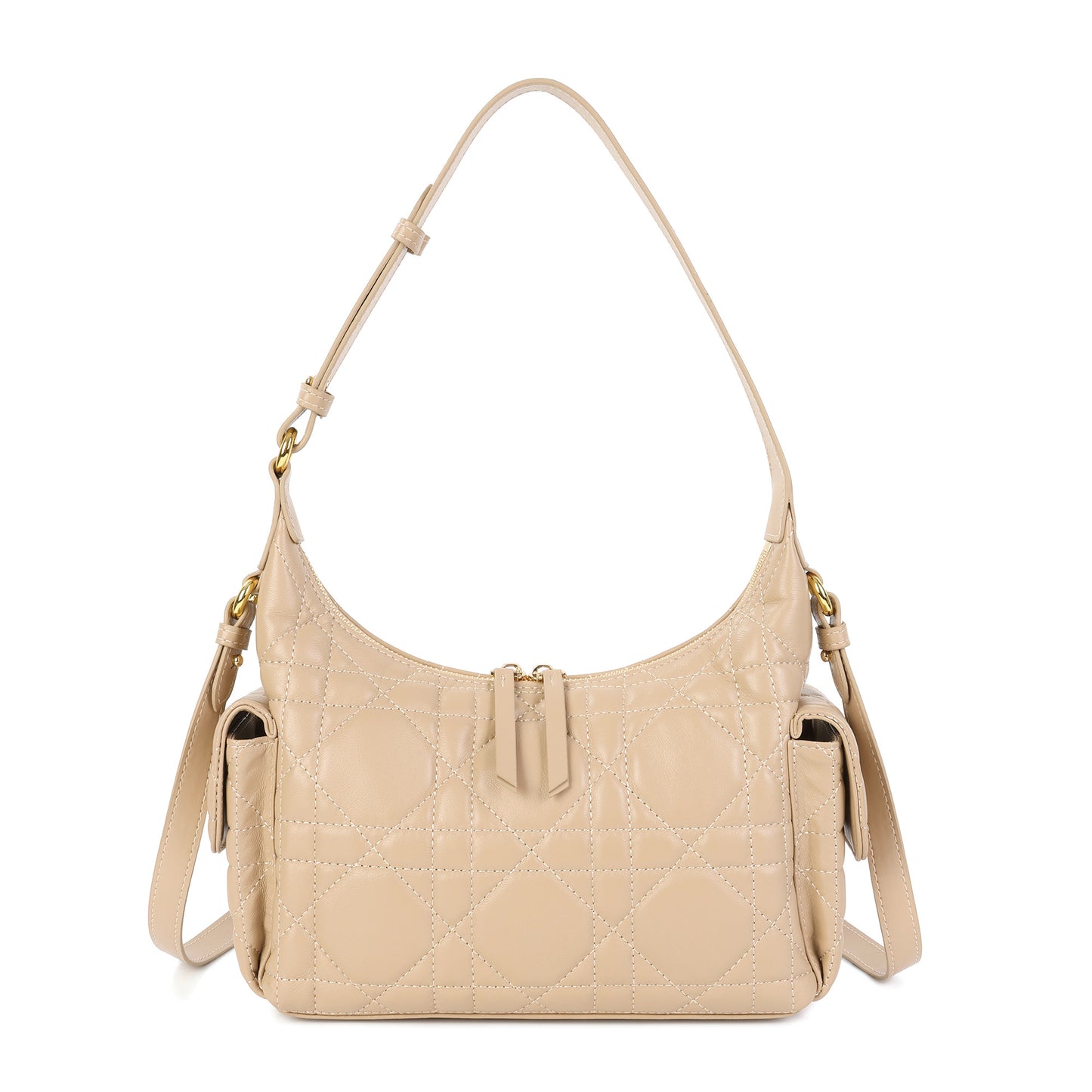 Quilted Lambskin Leather Shoulder Bag