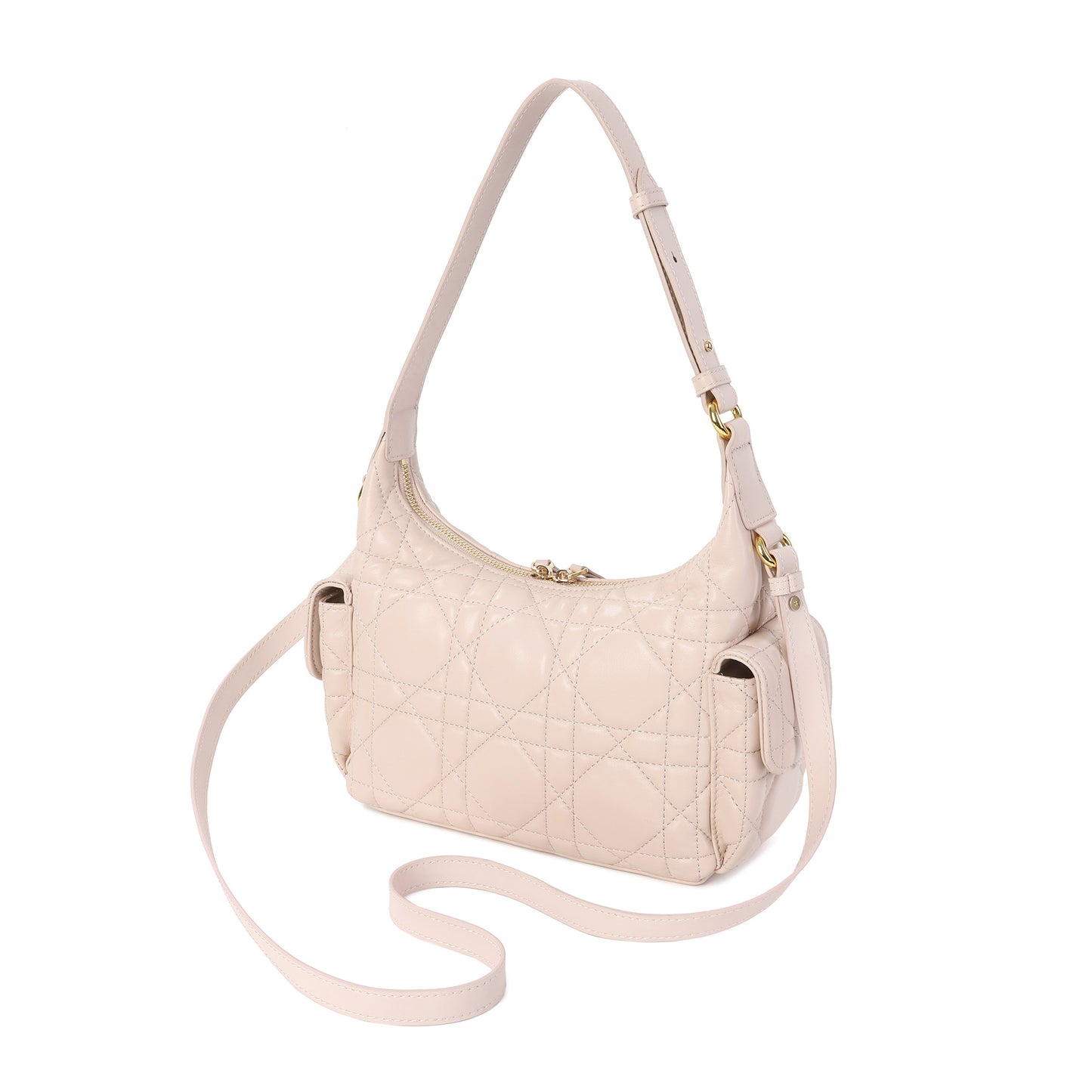 Quilted Lambskin Leather Shoulder Bag
