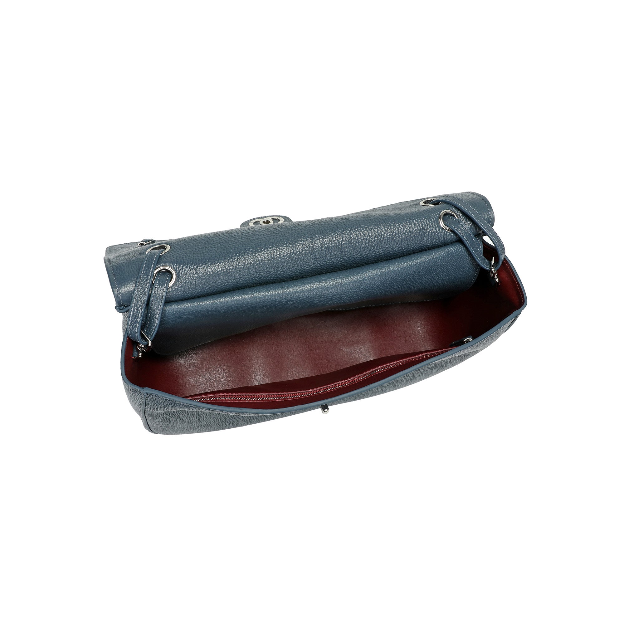 TIFFANY　ロングウォレット　ターンバックル Pebbled Leather Turn-Lock Shoulder Bag – Tiffany & Fred Paris