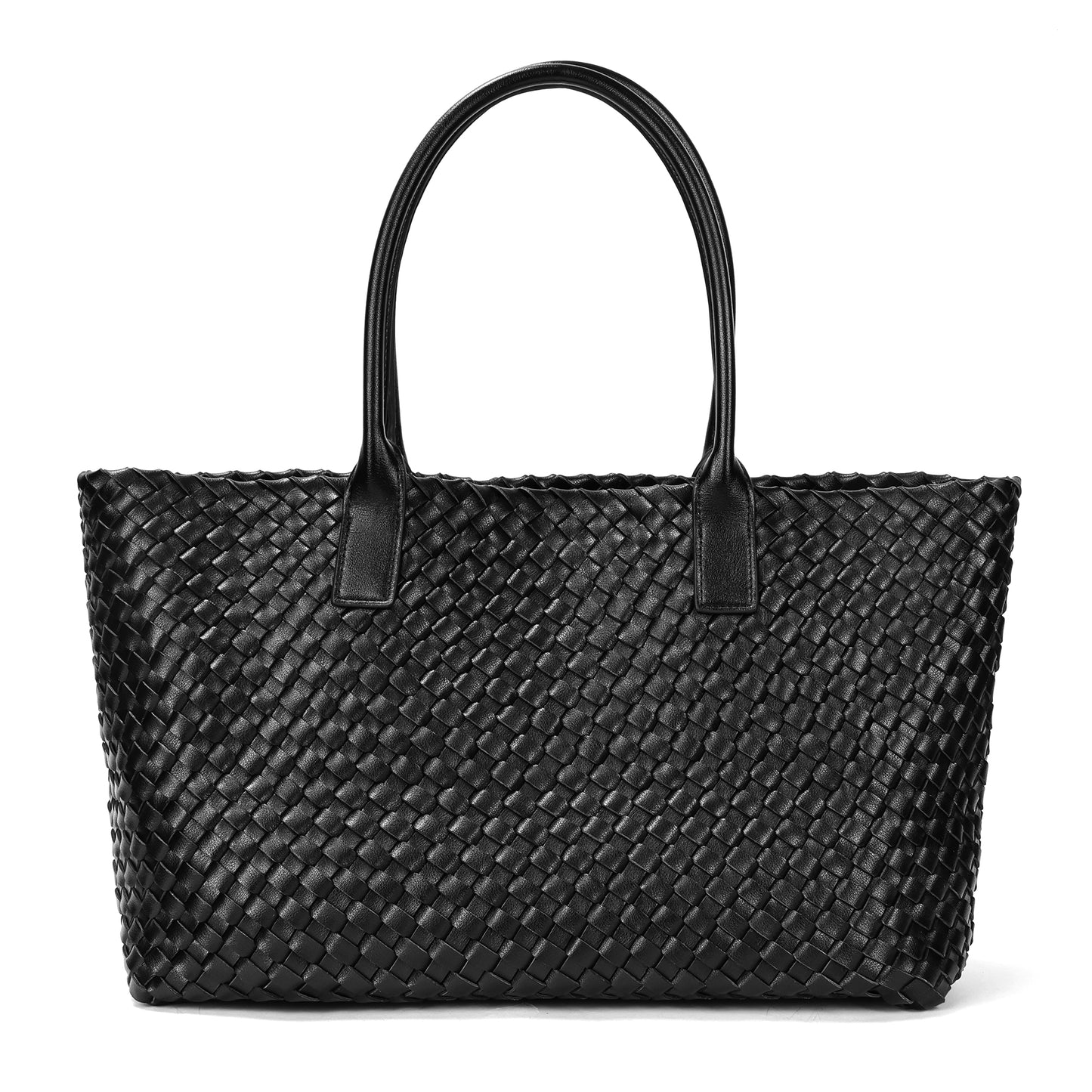 Large Hand-Woven Leather Tote Bag