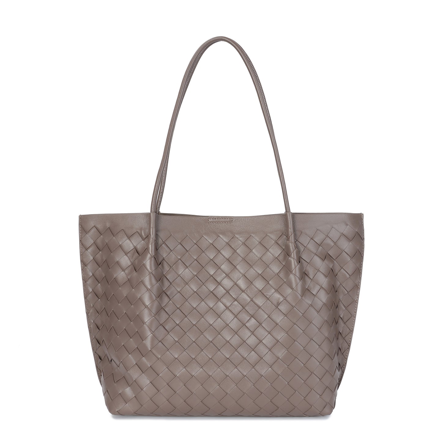 Elegant Woven Leather Tote Bag