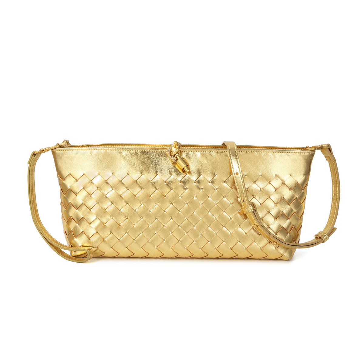 Tiffany & Fred Paris Woven Leather Clutch/Shoulder Bag