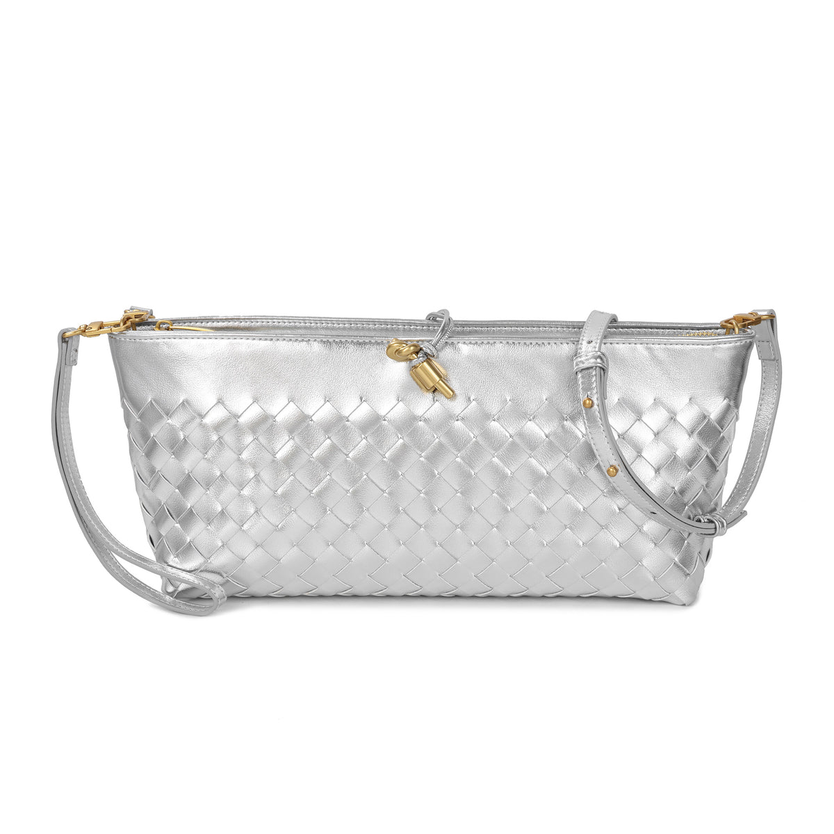 Tiffany & Fred Paris Woven Leather Clutch/Shoulder Bag
