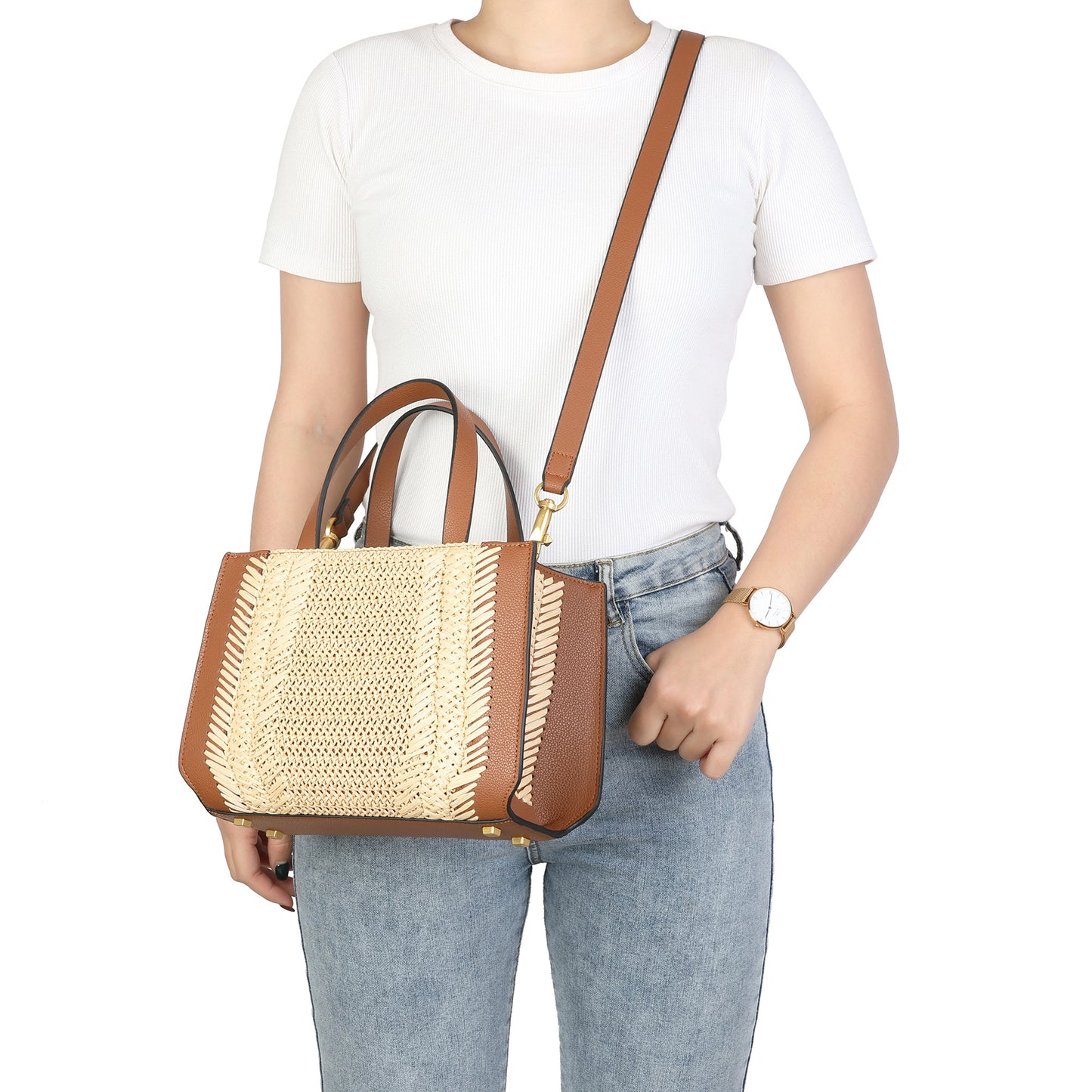 Woven Elegance Tote