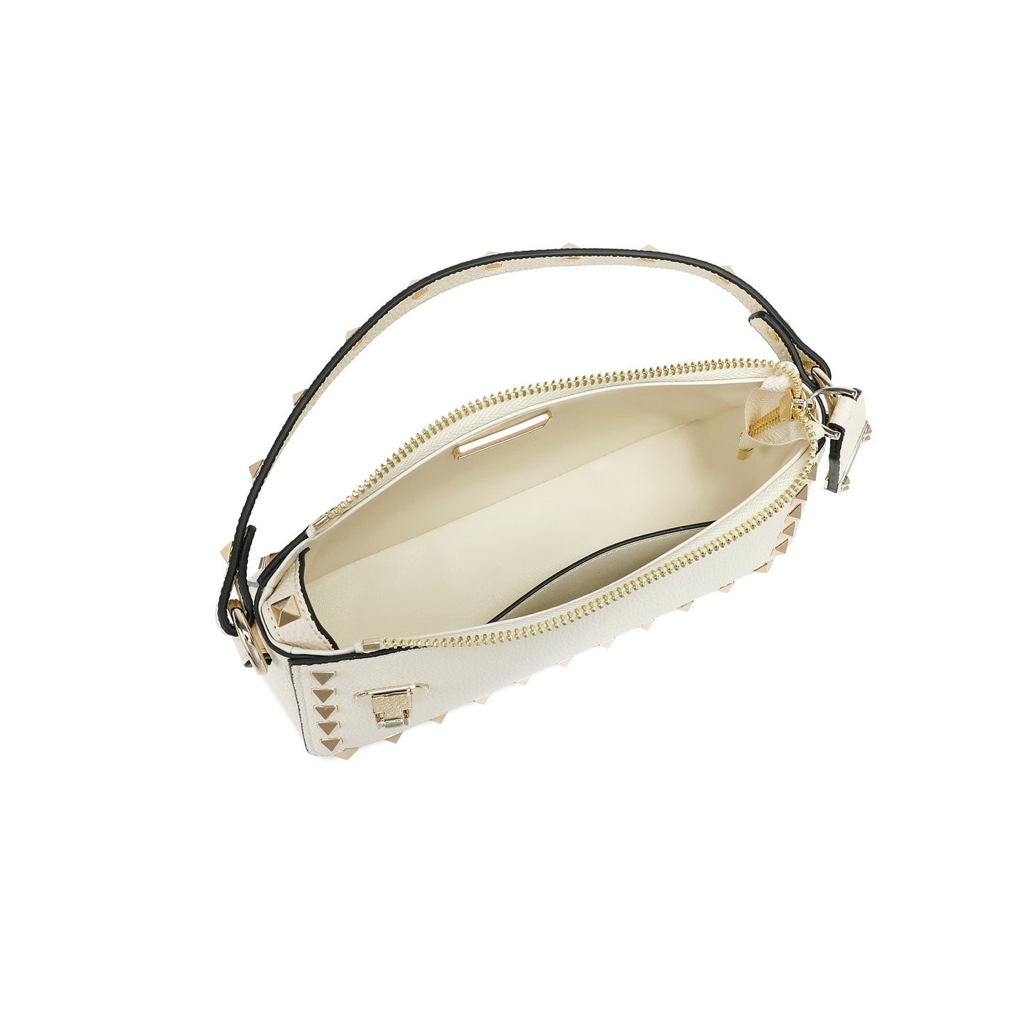 Metallic Studded Convertible Shoulder Bag