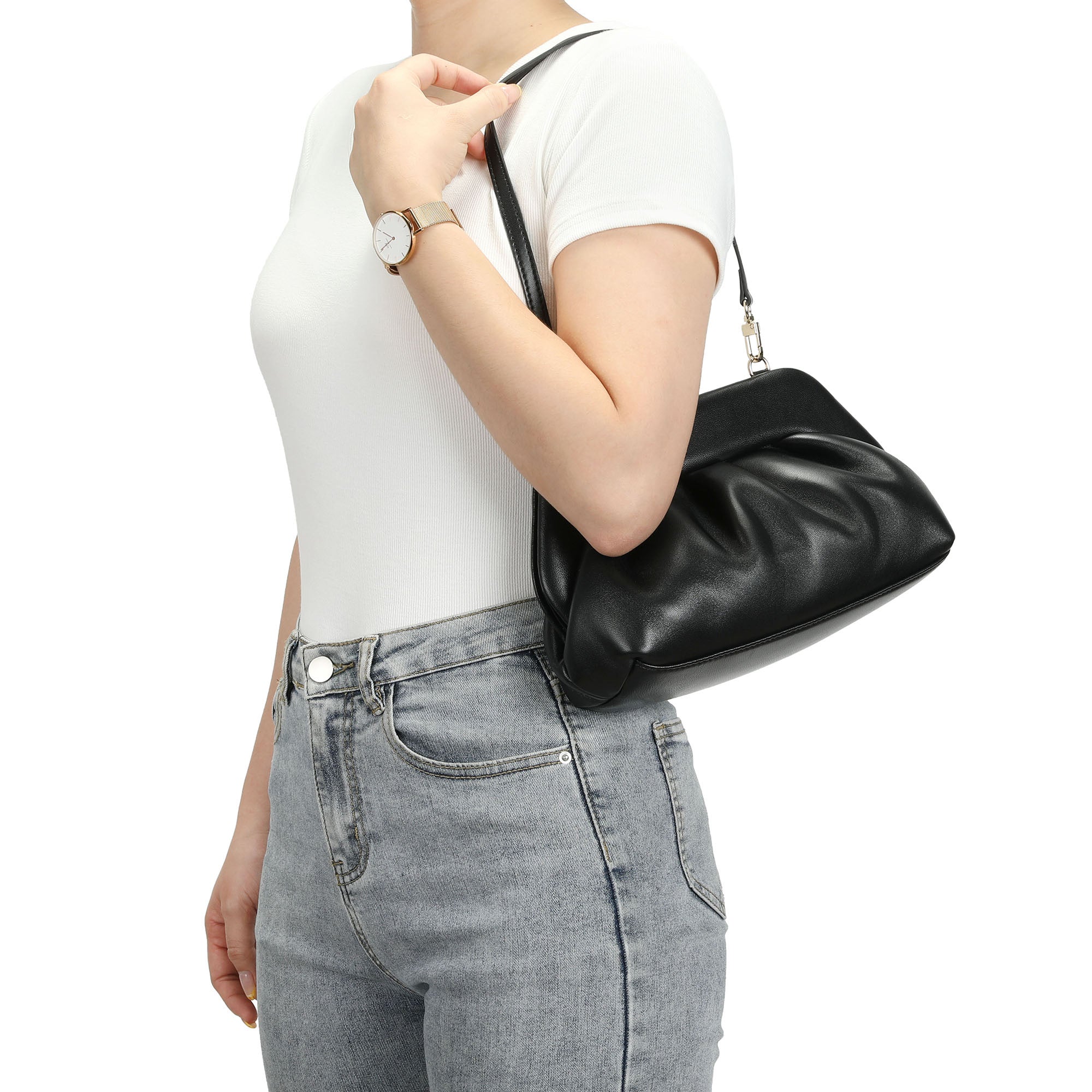 Soft Leather Frame Crossbody Clutch – Tiffany & Fred Paris