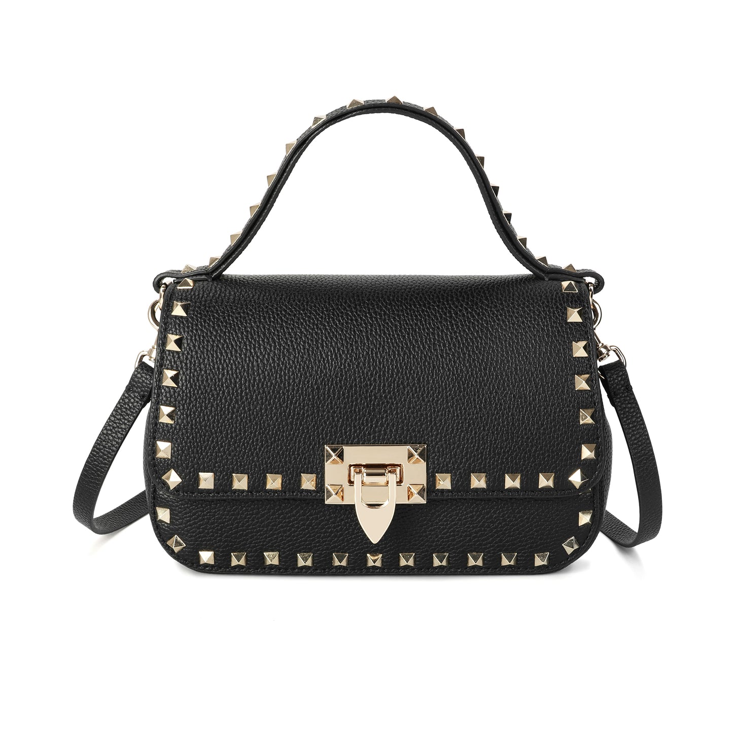 Studded Leather Crossbody Bag/Belt Bag/Shoulder Bag