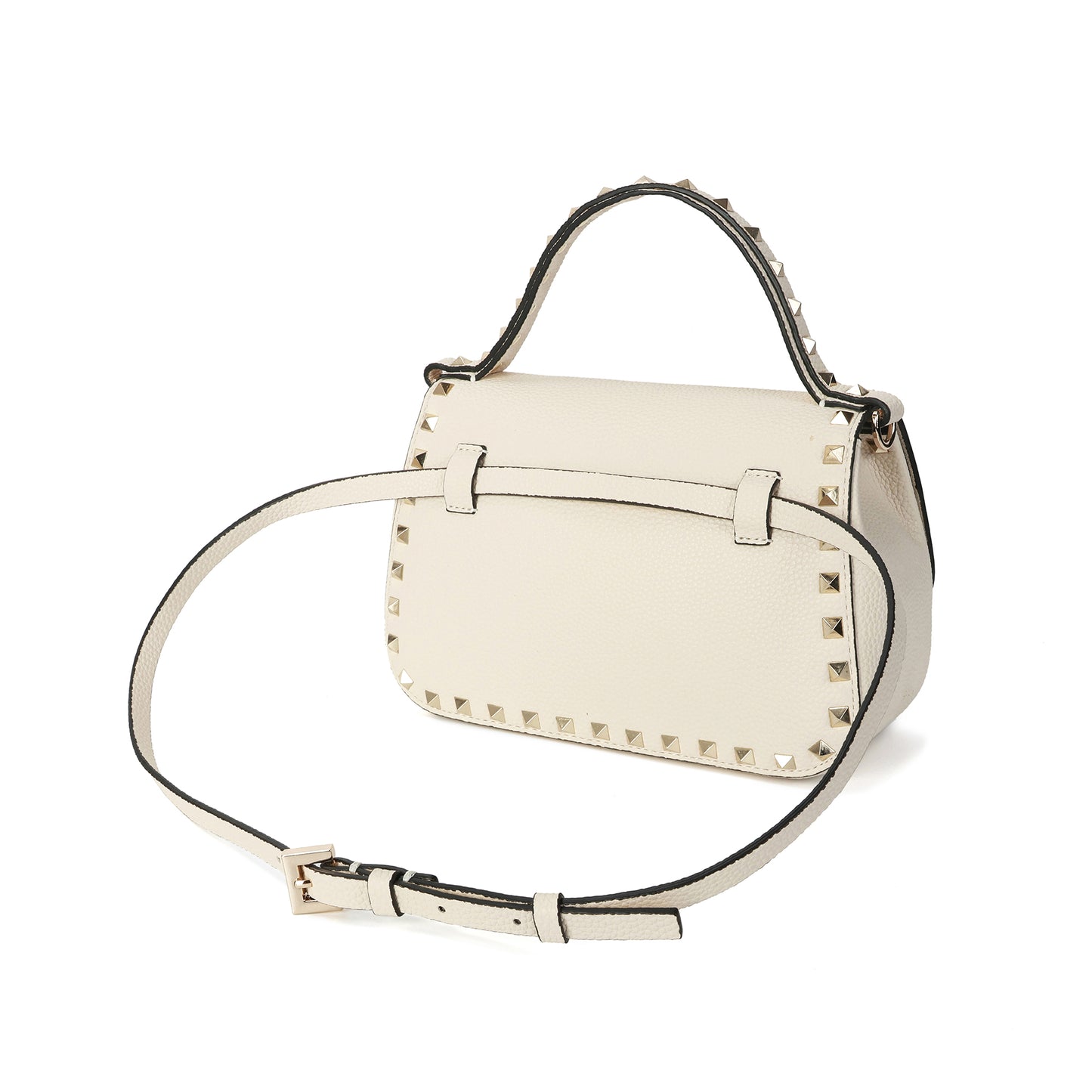 Studded Leather Crossbody Bag/Belt Bag/Shoulder Bag