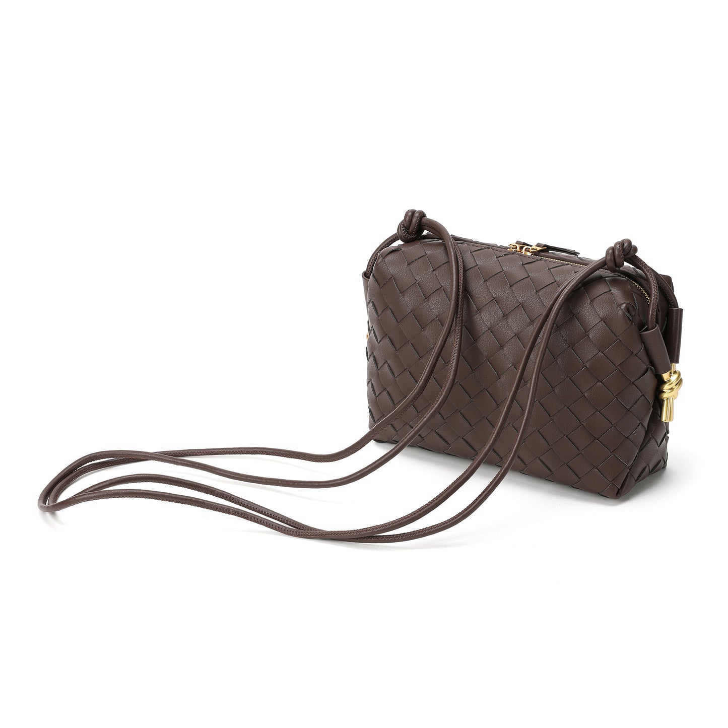 Hand-Woven Leather Crossbody/Shoulder Bag