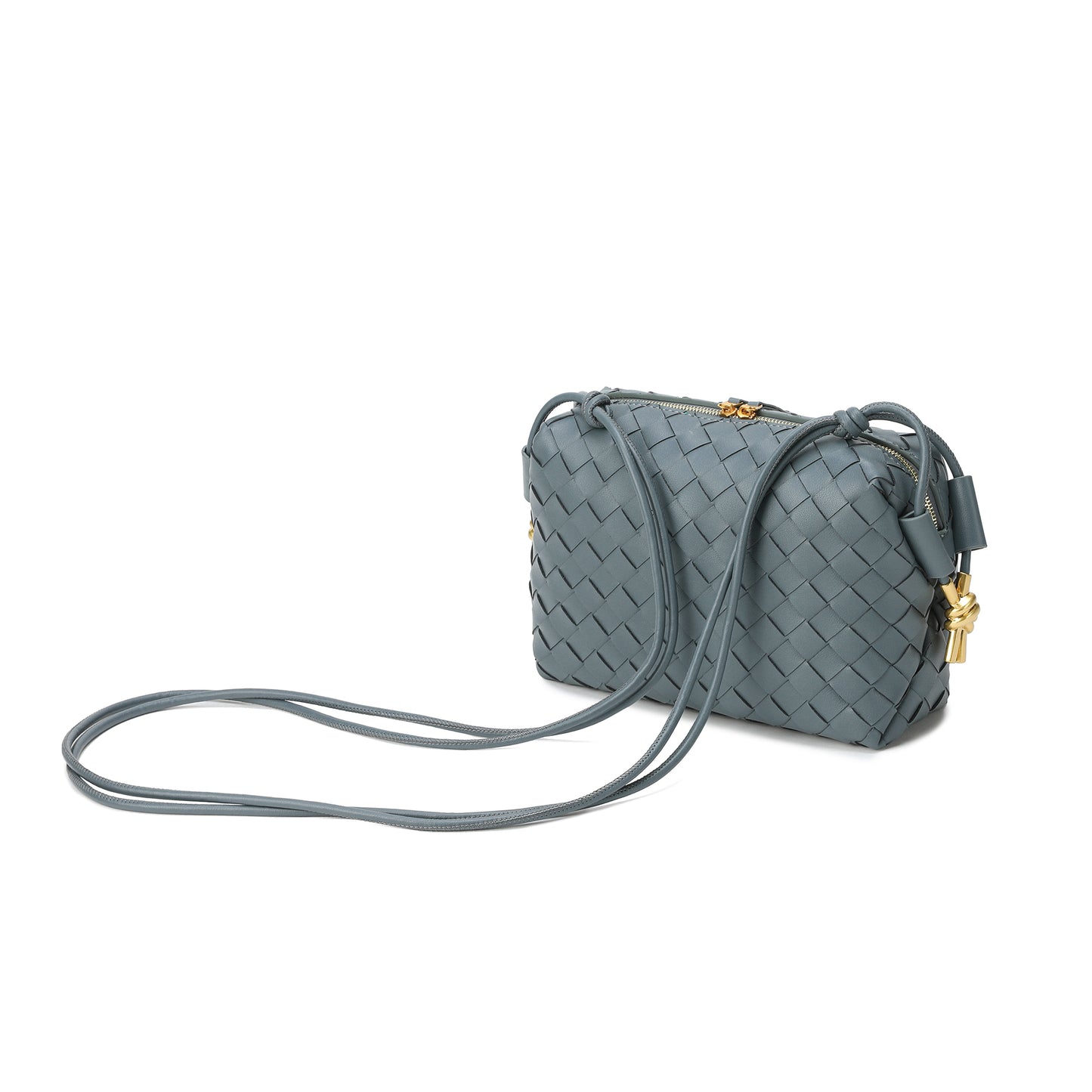 Hand-Woven Leather Crossbody/Shoulder Bag