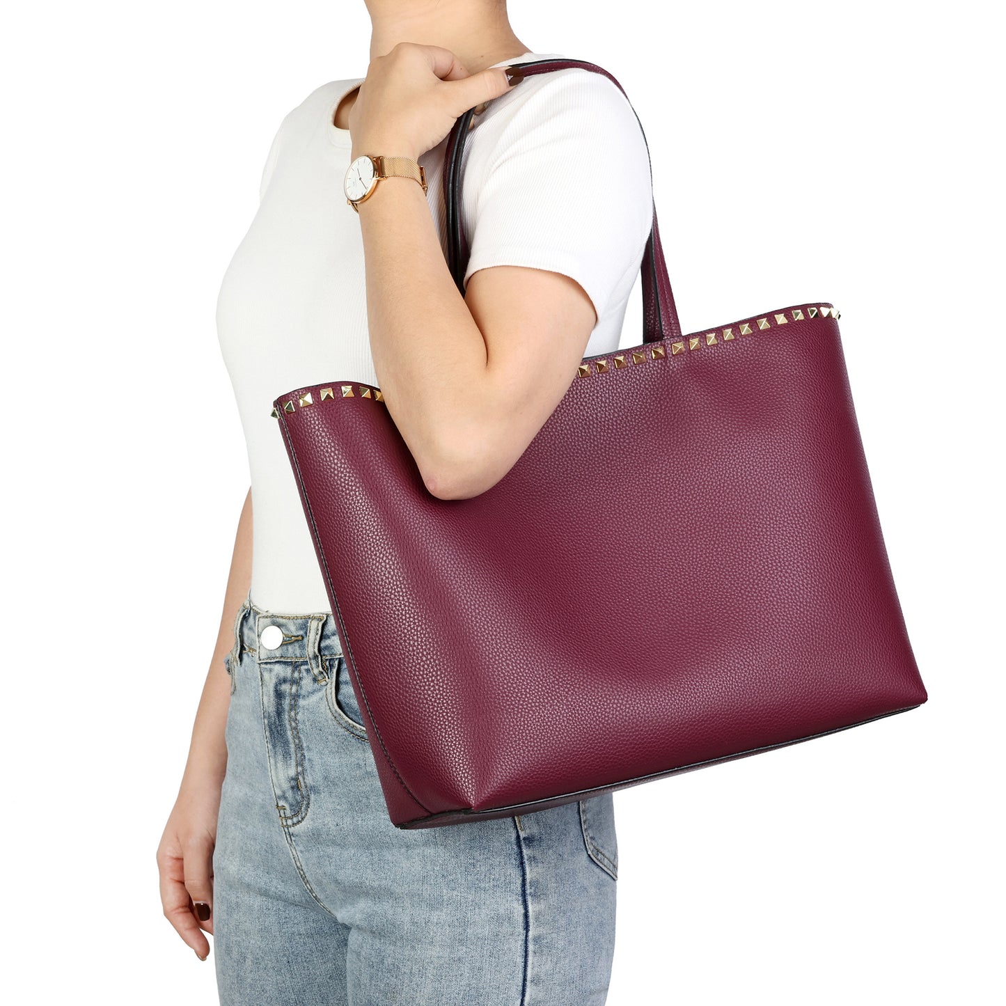 Top-grain Leather tote