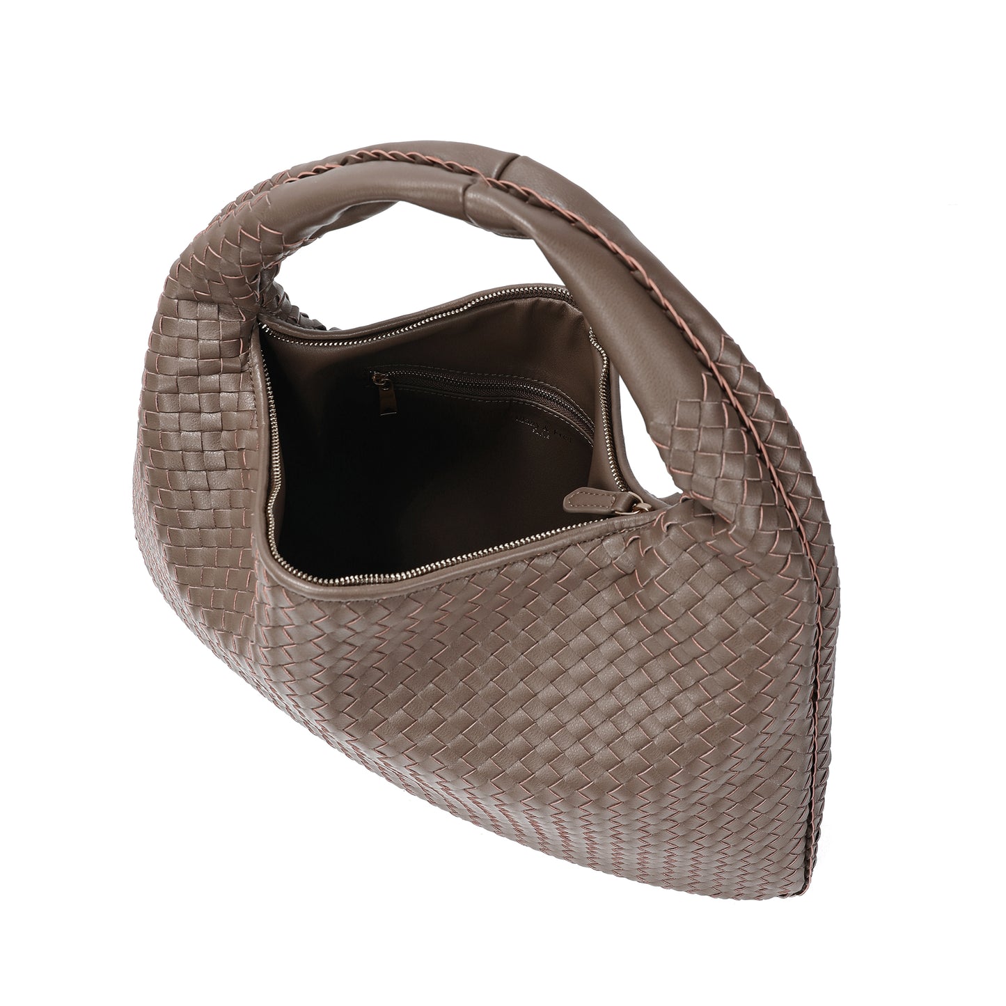 Large Hand-Woven Full-Grain Hobo Bag/Tote