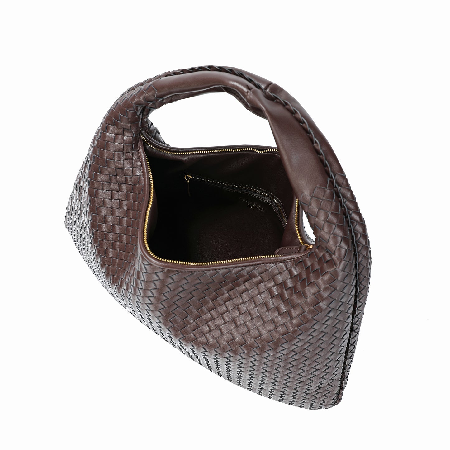 Large Hand-Woven Full-Grain Hobo Bag/Tote