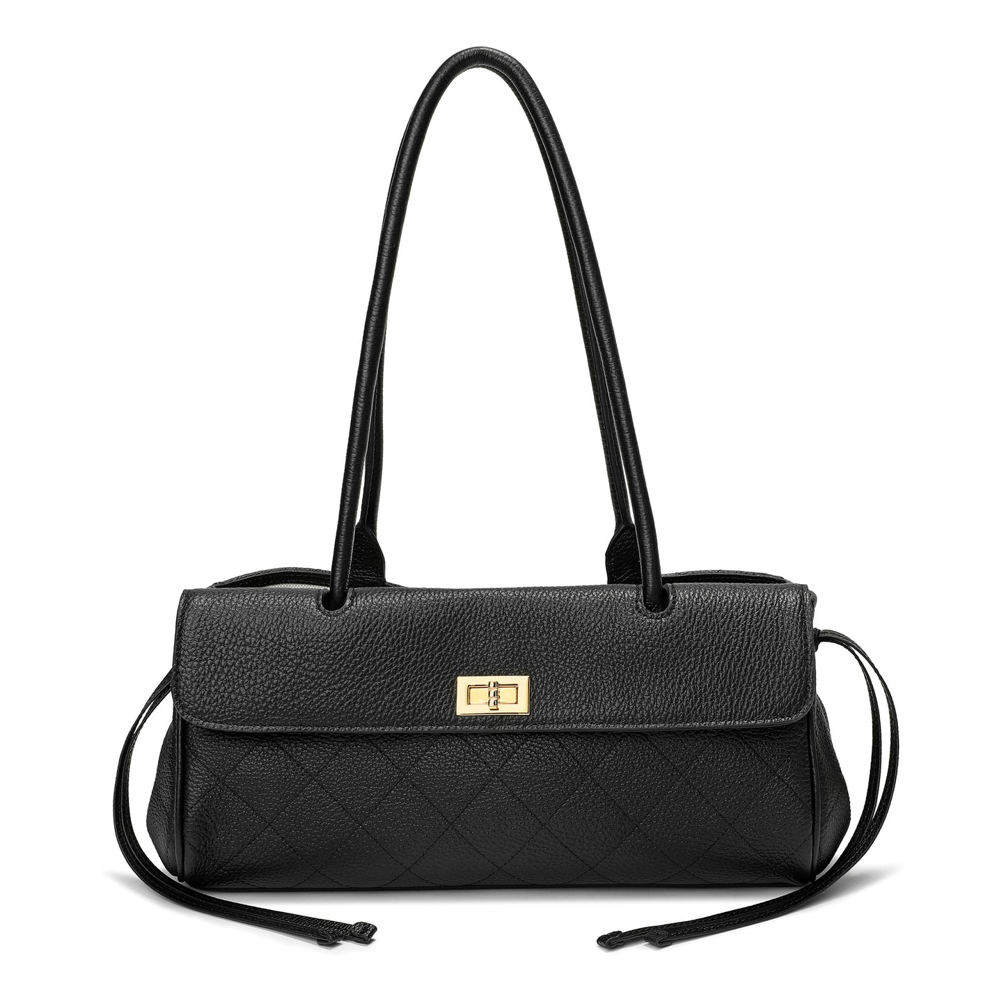 Quilted Premium Leather Shoulder Bag