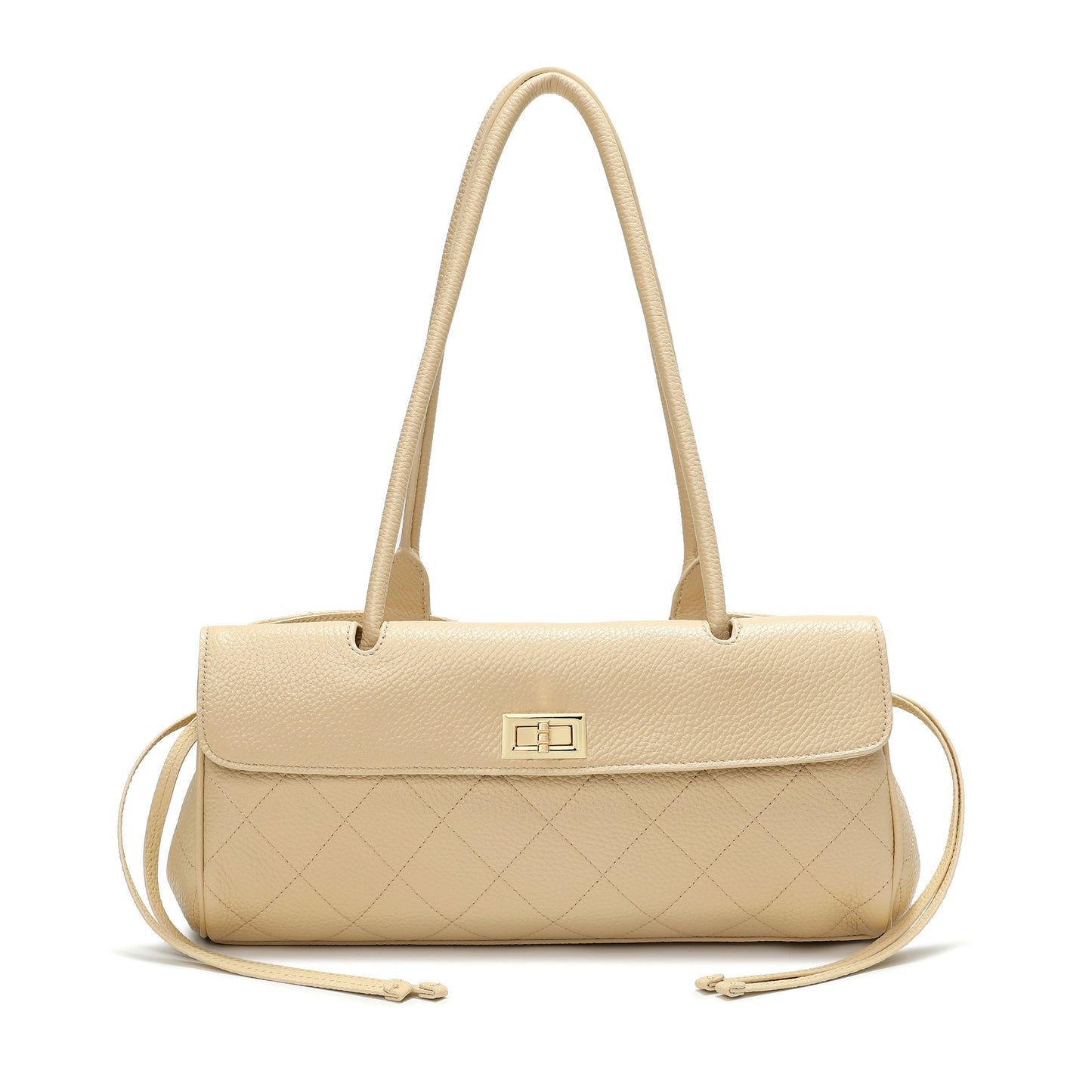 Quilted Premium Leather Shoulder Bag