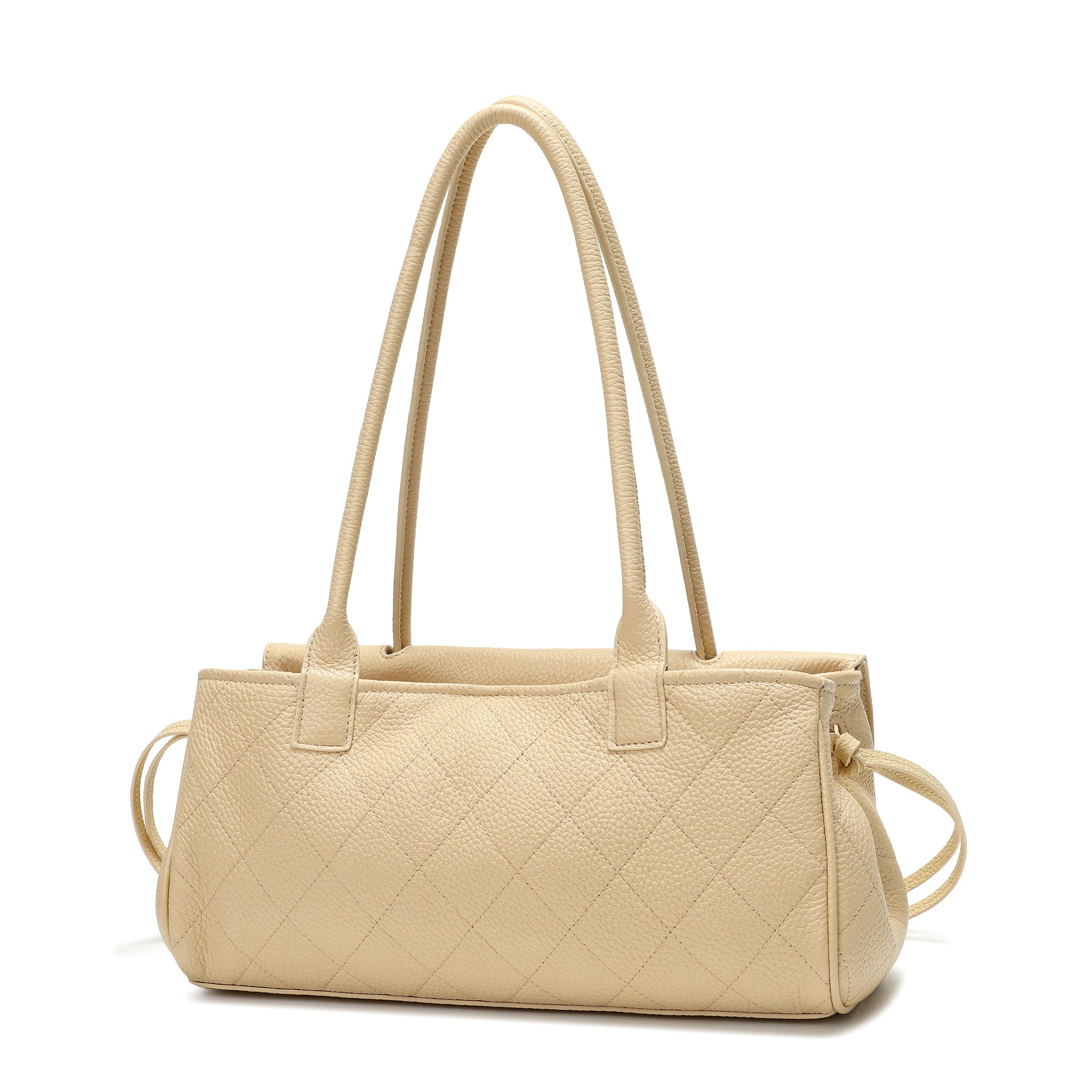 Quilted Premium Leather Shoulder Bag – Tiffany & Fred Paris
