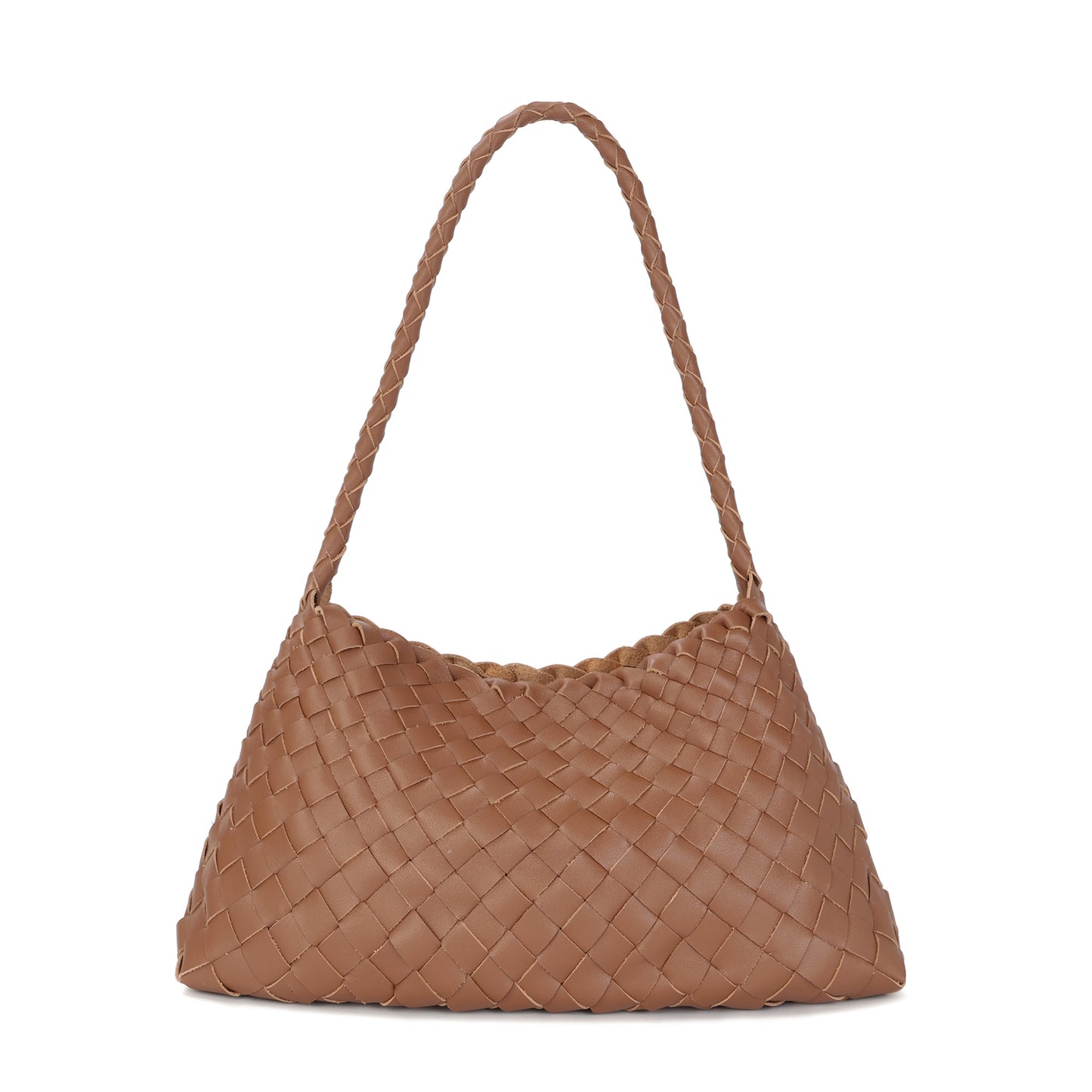 Hand-Woven Leather Shoulder Bag