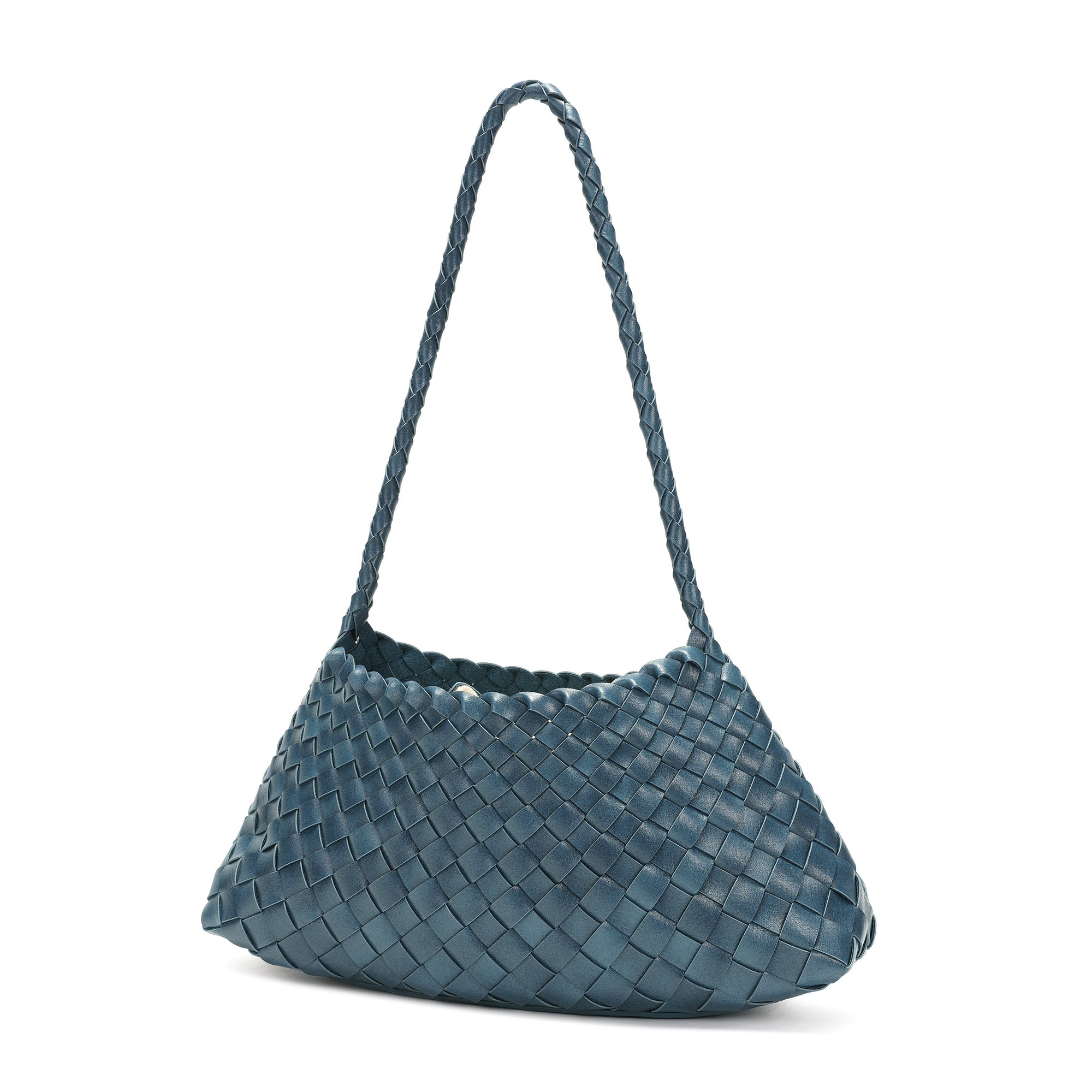 カネボウ　ティファ Hand-Woven Leather Shoulder Bag – Tiffany & Fred Paris