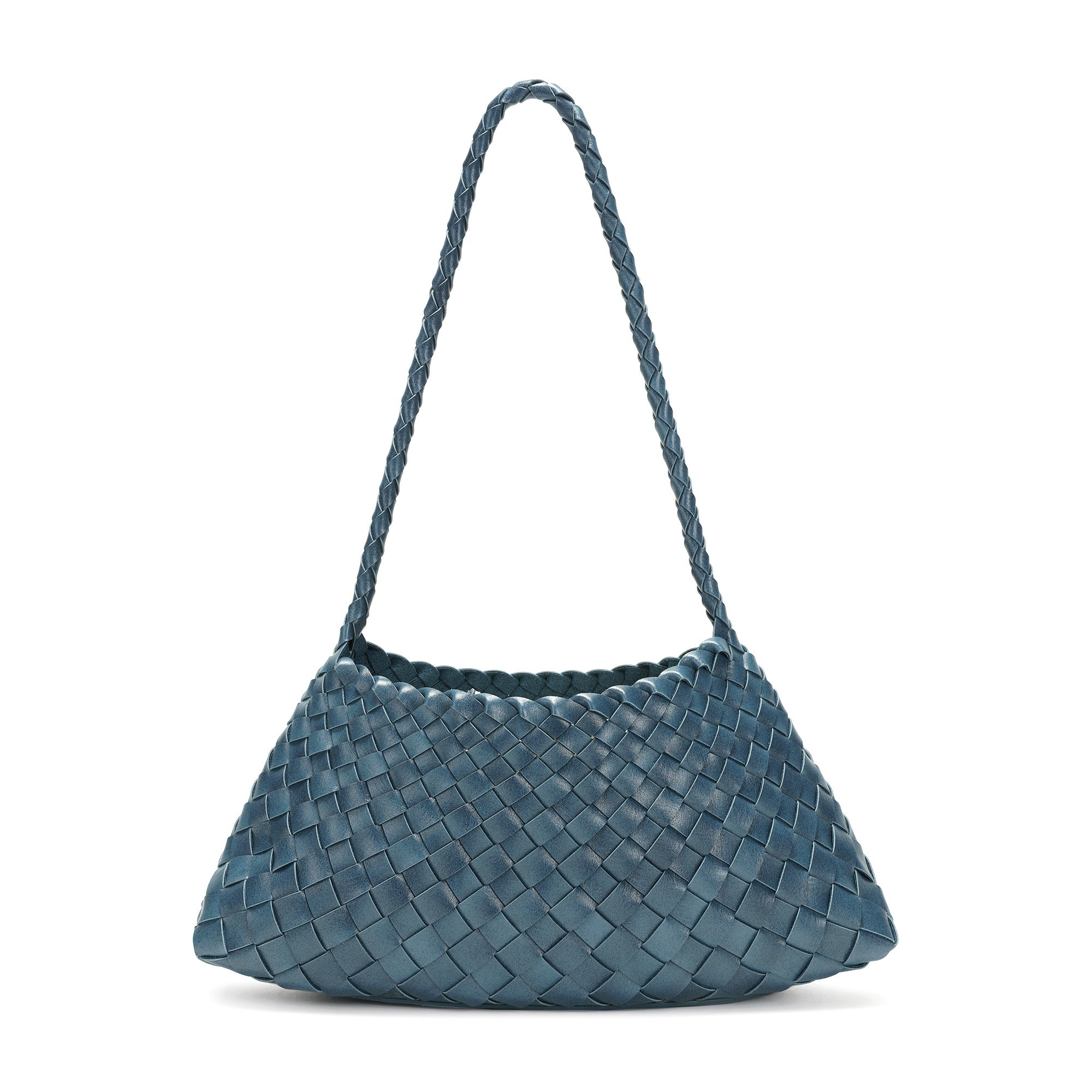 Hand-Woven Leather Shoulder Bag – Tiffany & Fred Paris
