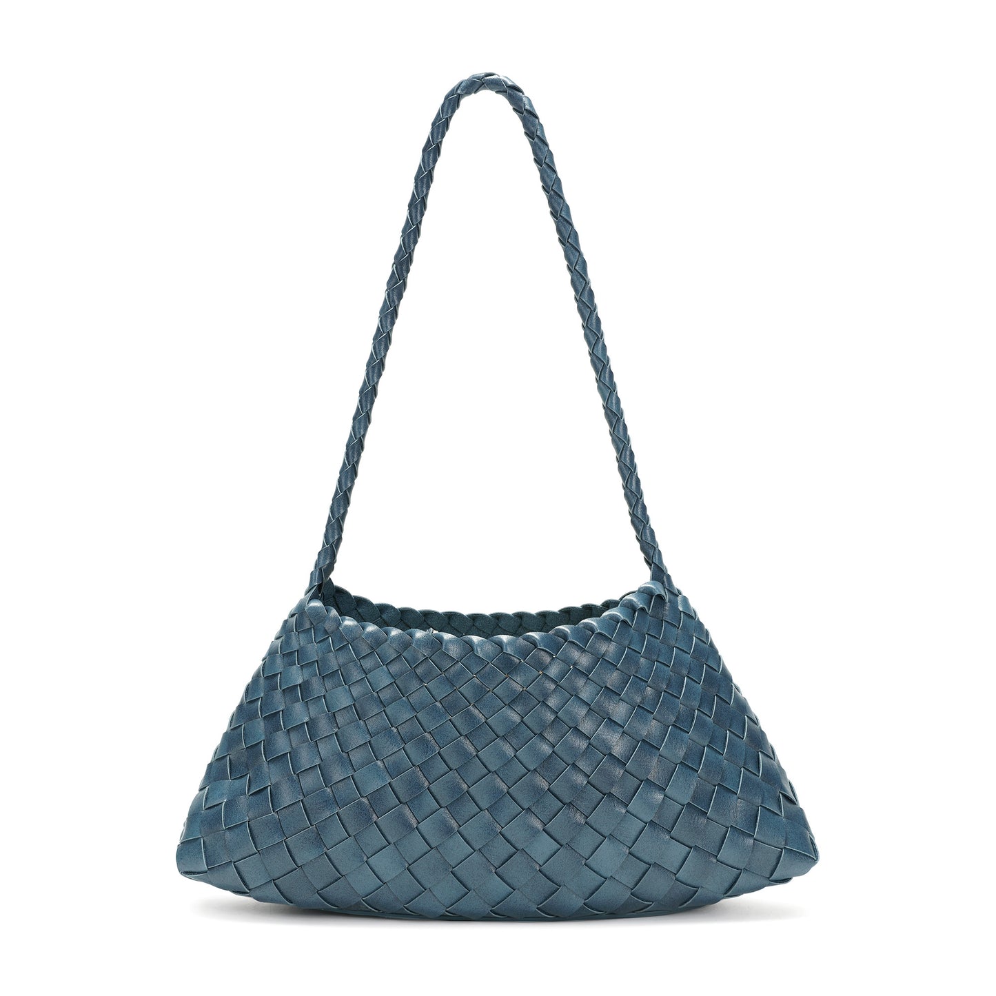 Hand-Woven Leather Shoulder Bag