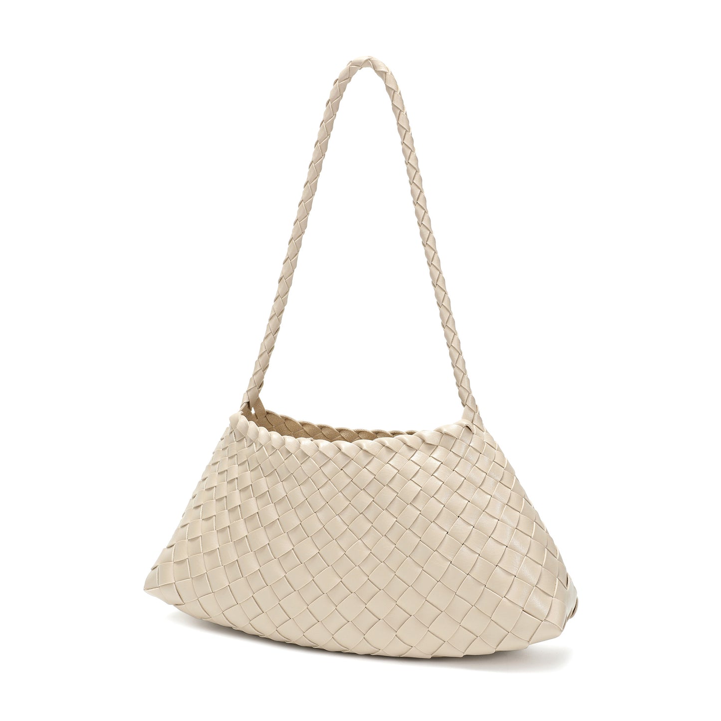 Hand-Woven Leather Shoulder Bag