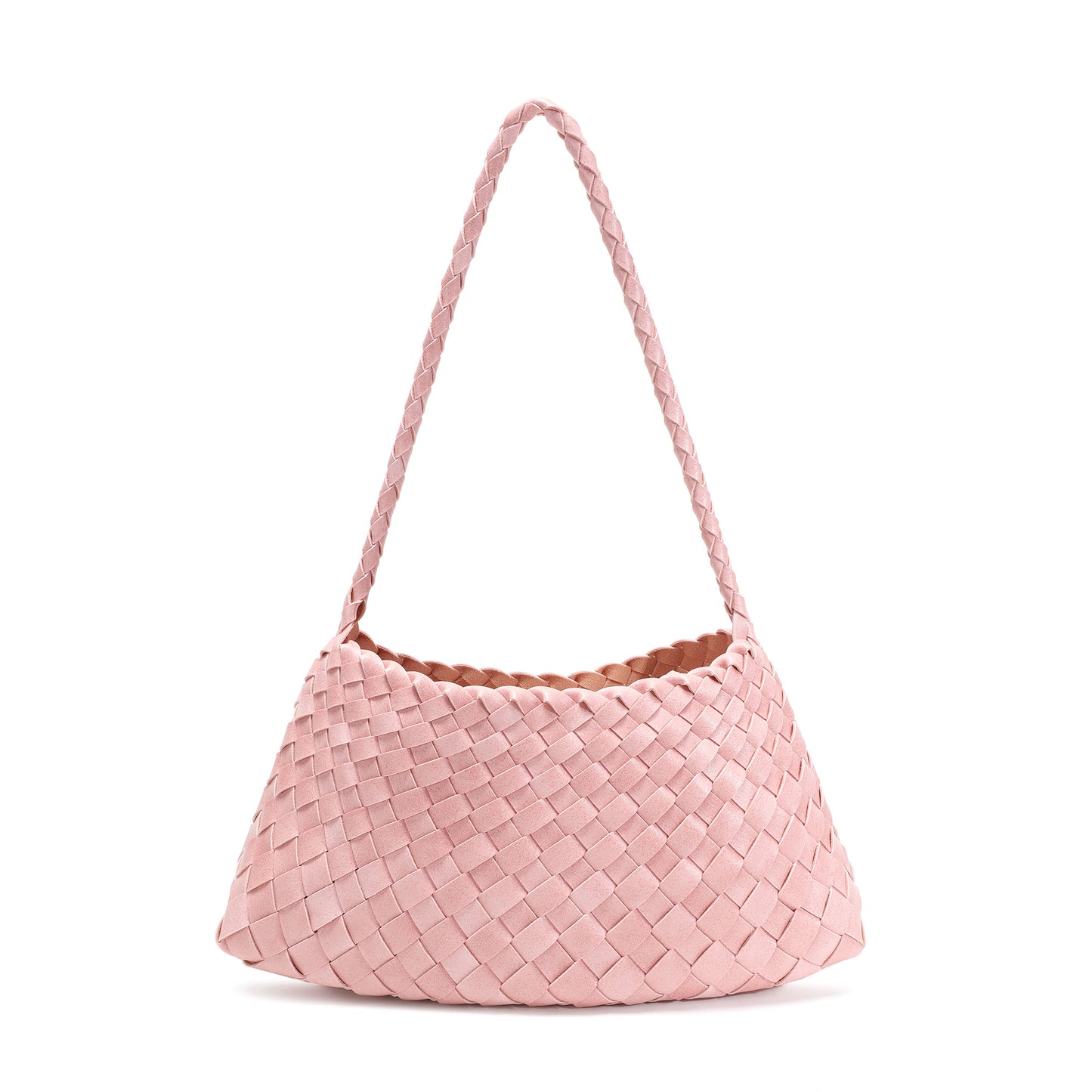 Hand-Woven Leather Shoulder Bag