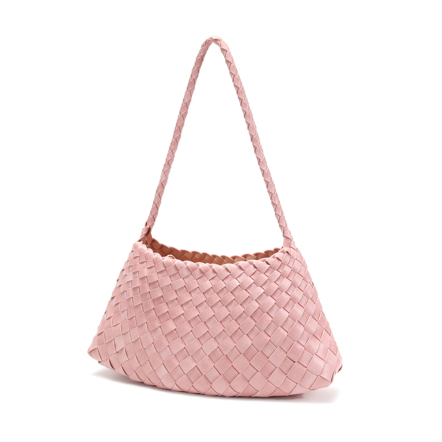 Hand-Woven Leather Shoulder Bag