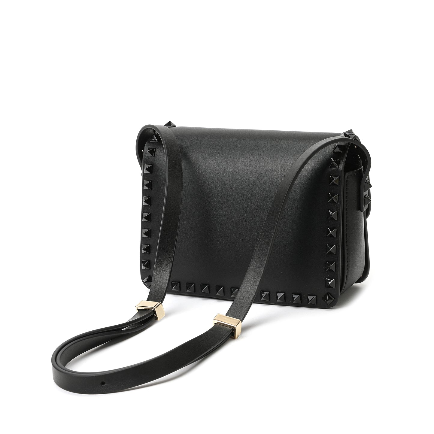 Tiffany & Fred Smooth Leather Studded Foldover Shoulder