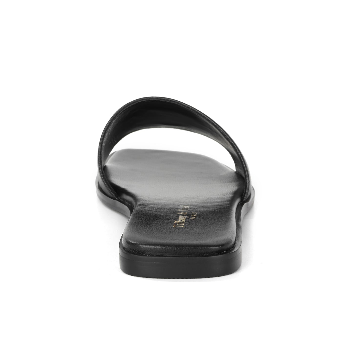 Black Riviera Leather Sandal