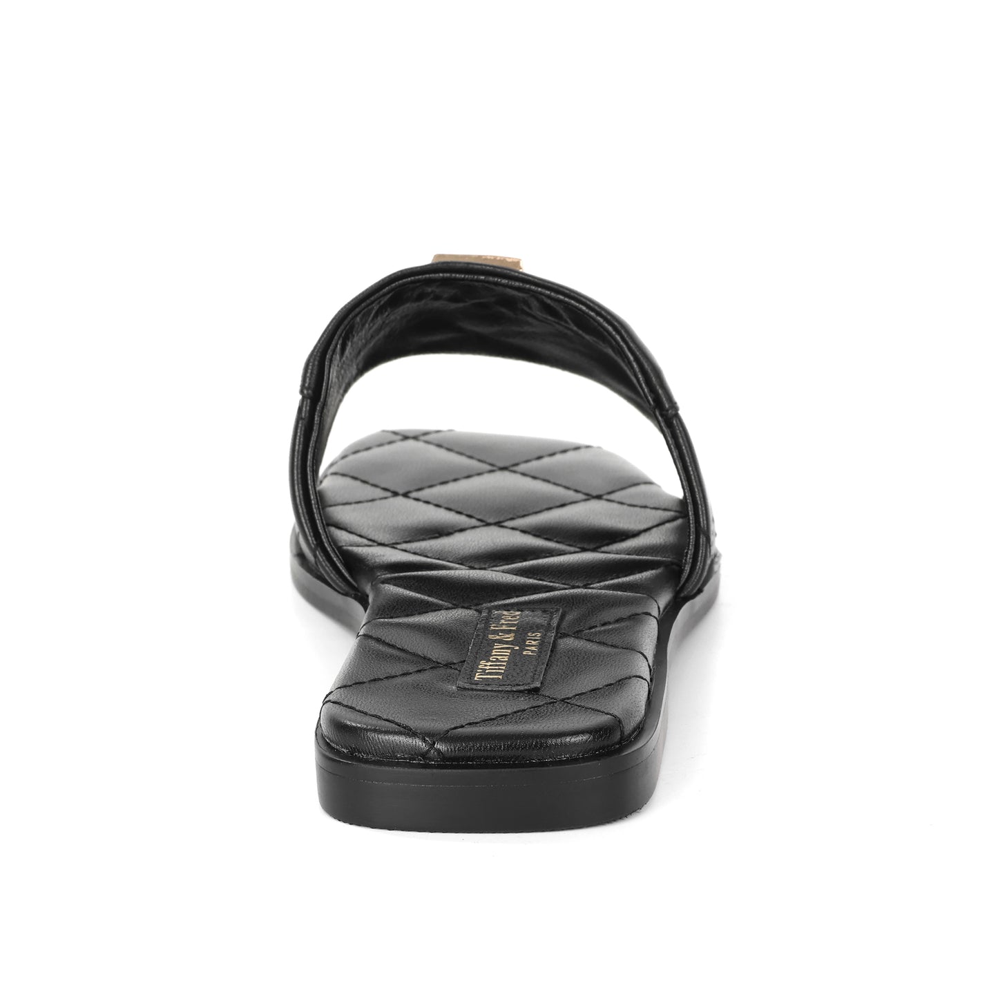 Black Riviera Leather Sandal
