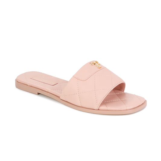 Blush Riviera Leather Sandal