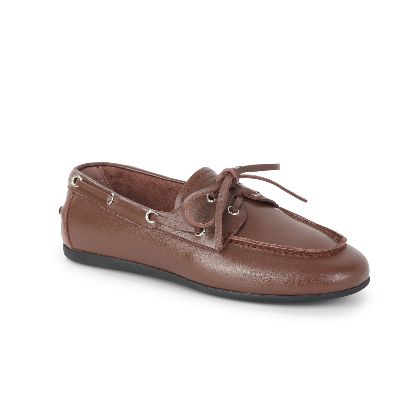 Brown Leather Heritage Boat Shoe Loafer