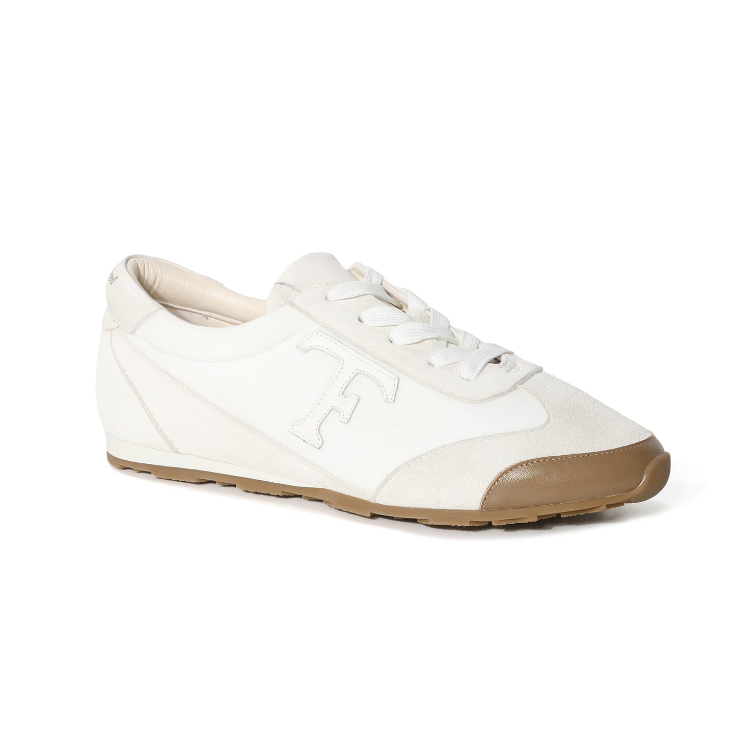 White Leather Varsity Low-Top Sneakers
