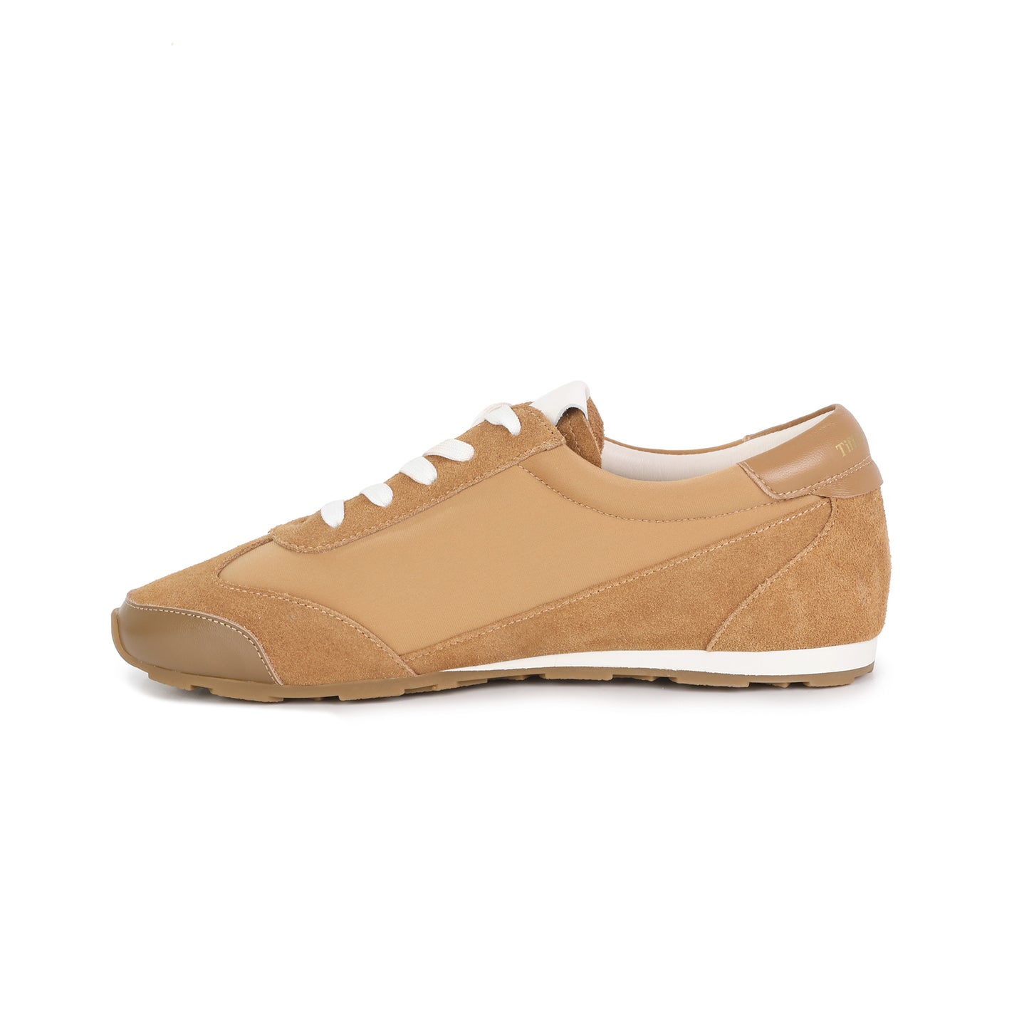 Beige Leather Varsity Low-Top Sneakers – Tiffany & Fred Paris