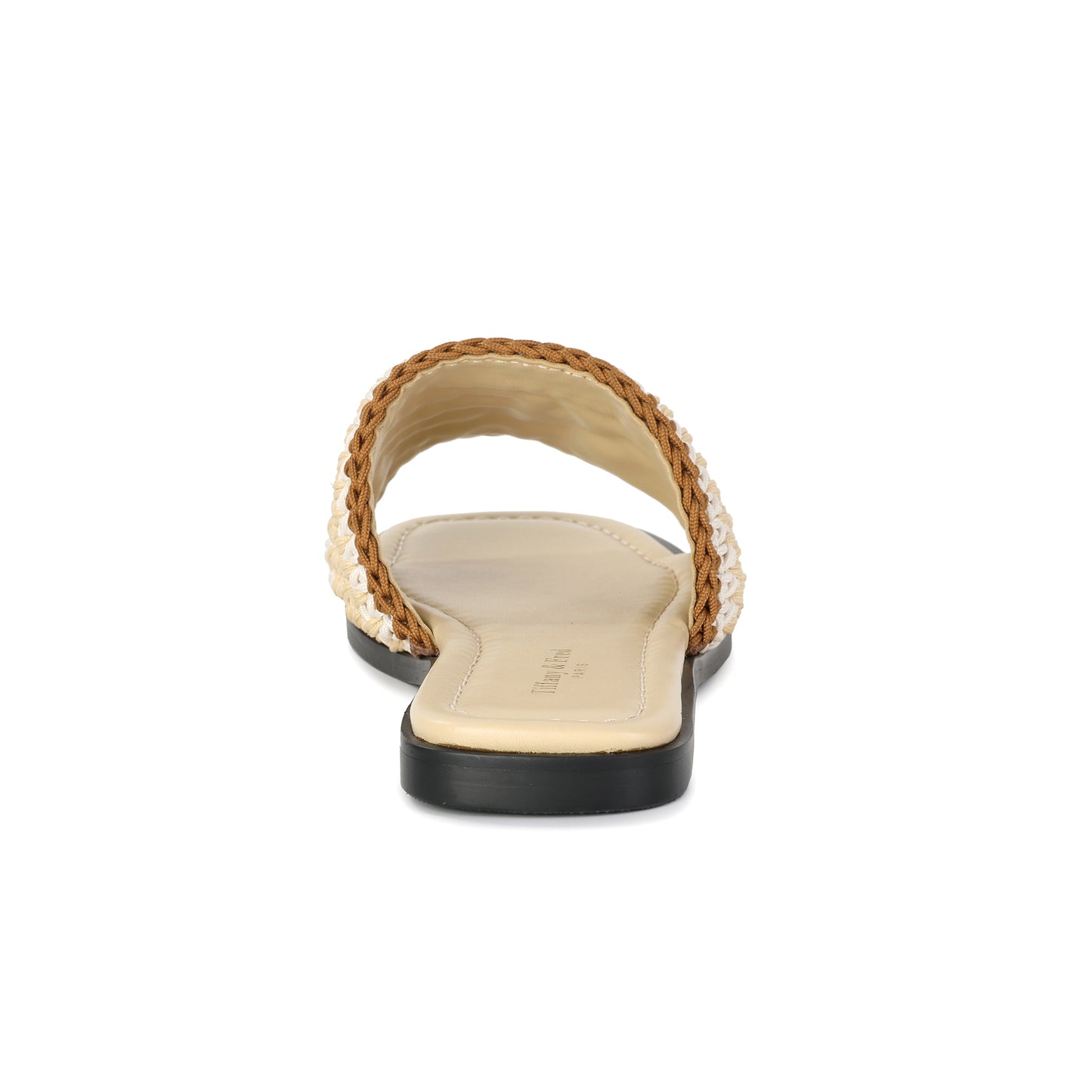 Natural Raffia Amalfi Crochet Raffia and Leather Sandal