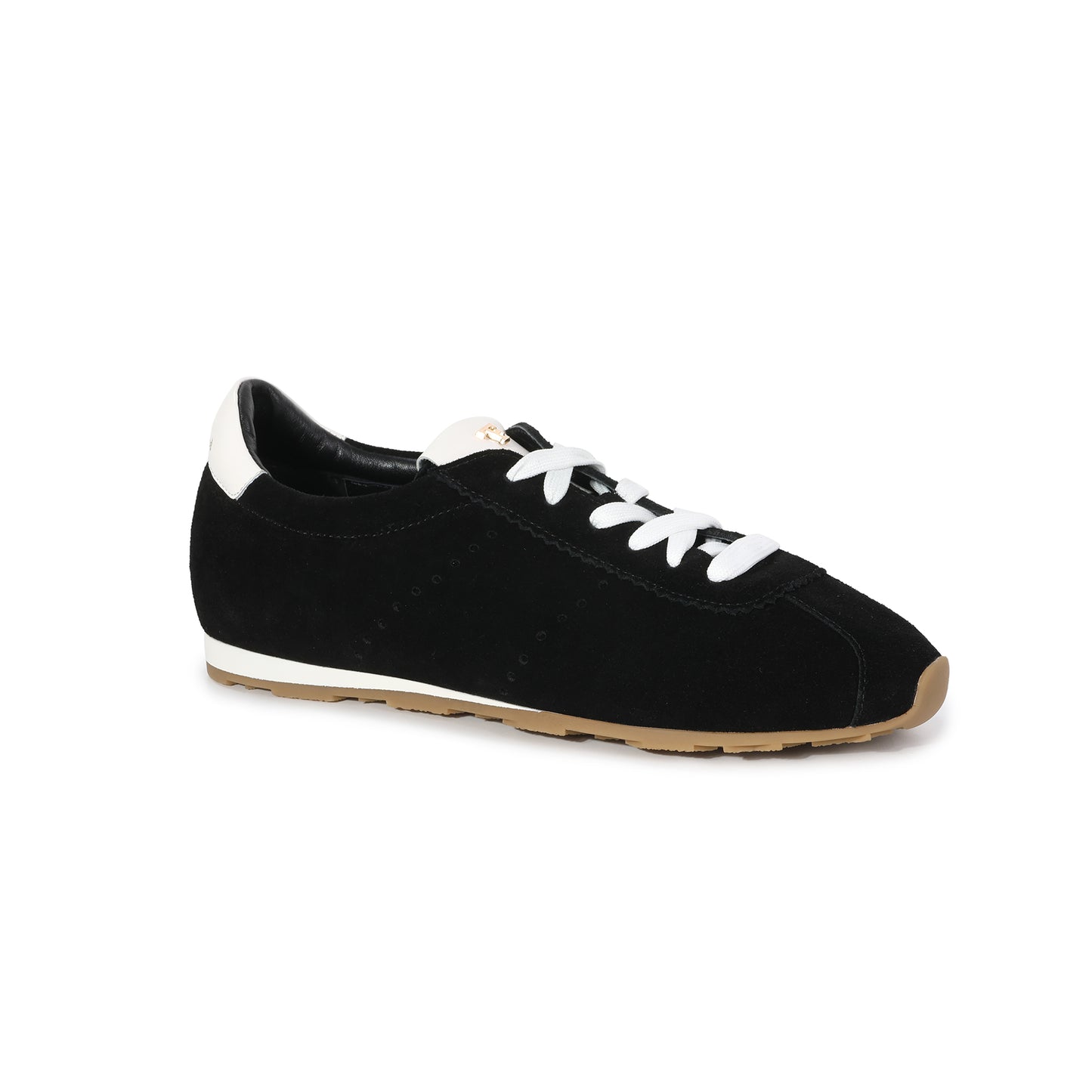 Black Heritage Suede Leather Sneaker