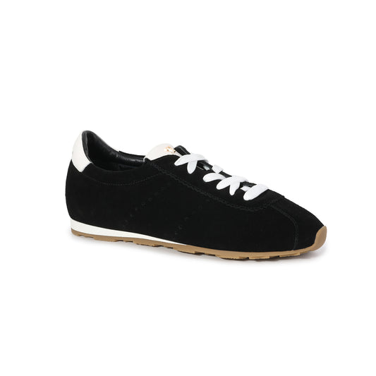 Black Heritage Suede Leather Sneaker