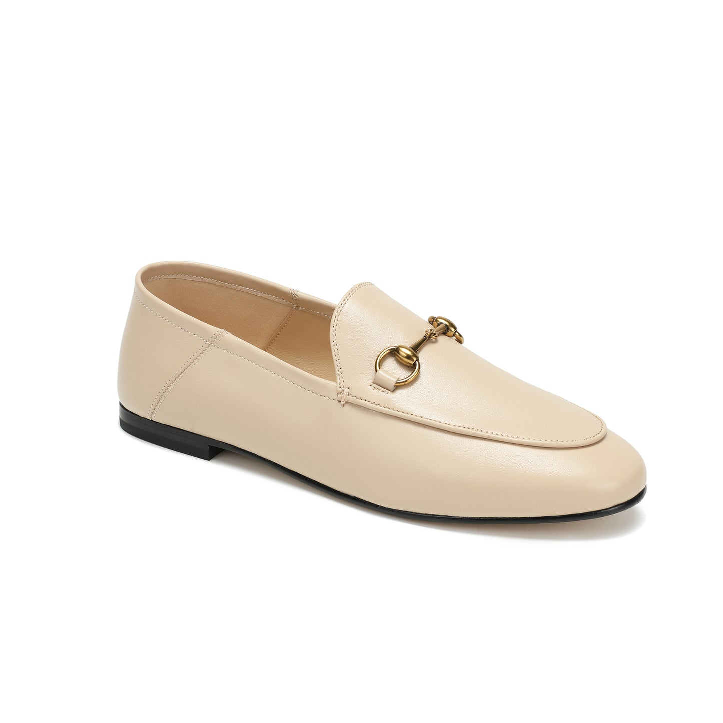 Beige Leather Heritage Loafer